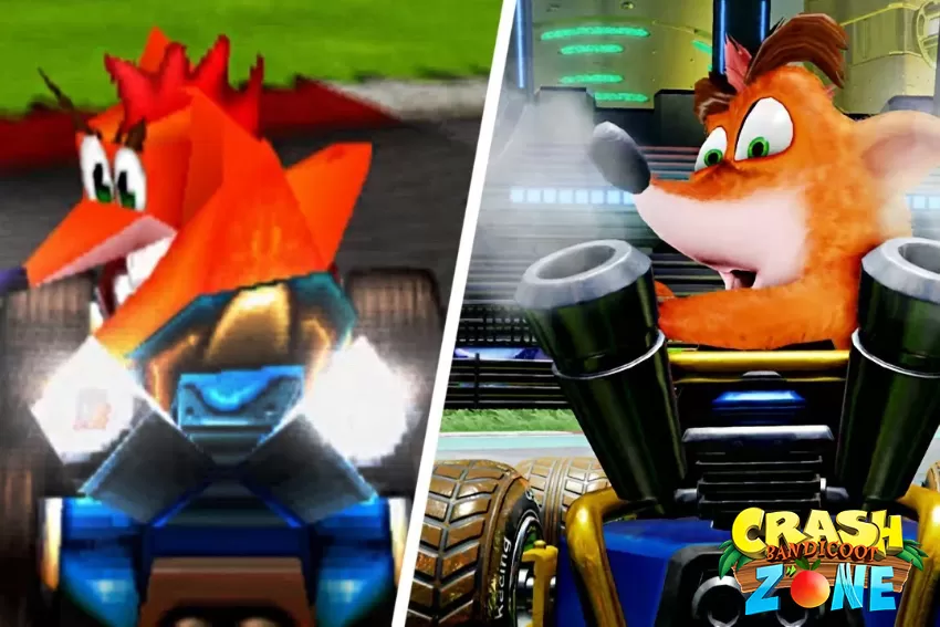Trailer di CTR Nitro-Fueled ricreato con i giochi originali