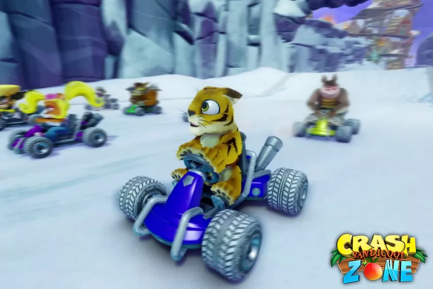 Video gameplay di CTR Nitro-Fueled single player e split-screen