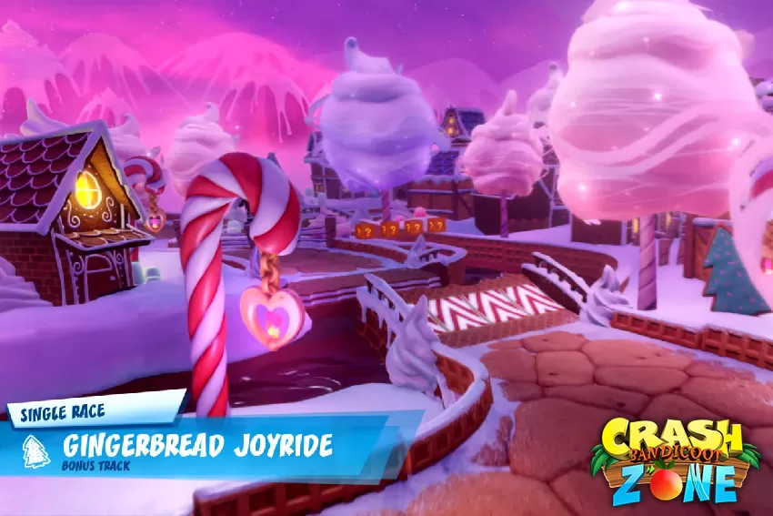 Gameplay della nuova pista Gingerbread Joyride