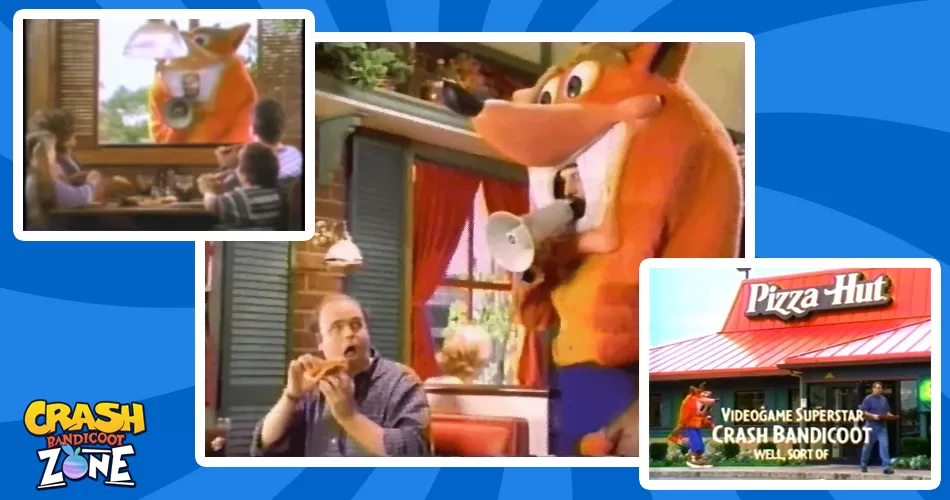 Quando Crash Bandicoot era la mascotte di Pizza Hut