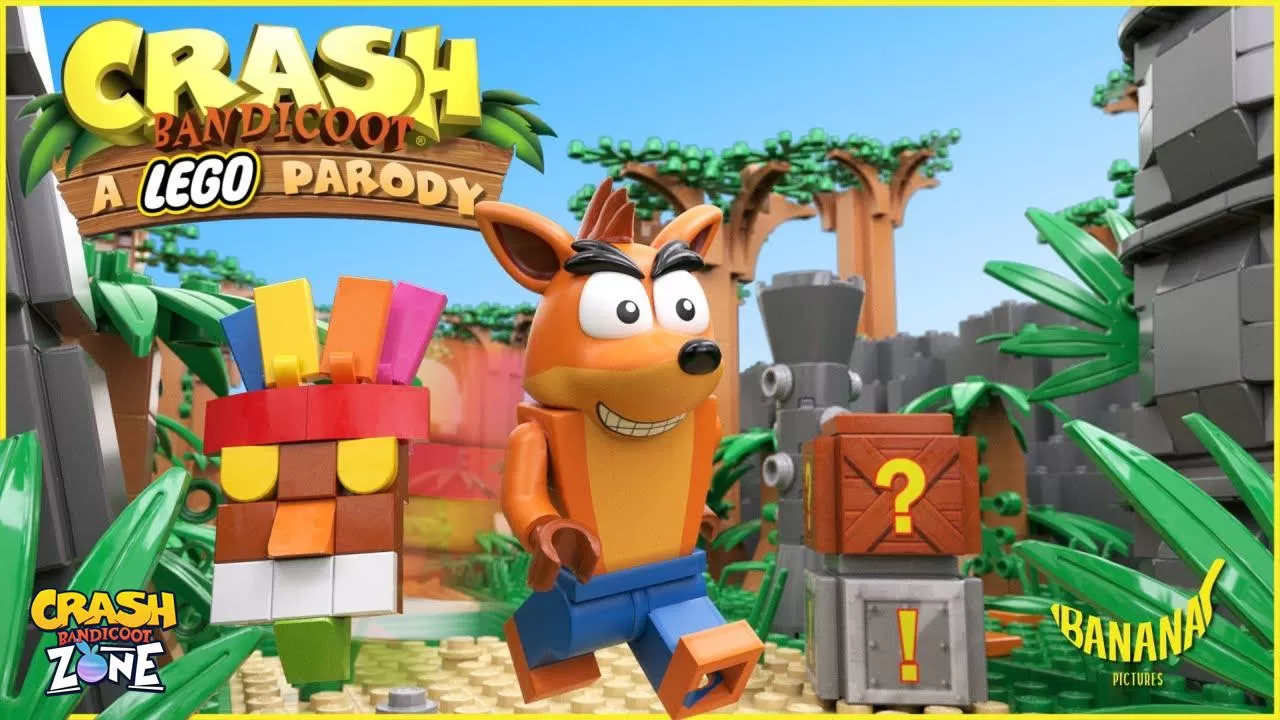 Un meraviglioso Crash Bandicoot ricreato in versione LEGO in tutta la sua bellezza!