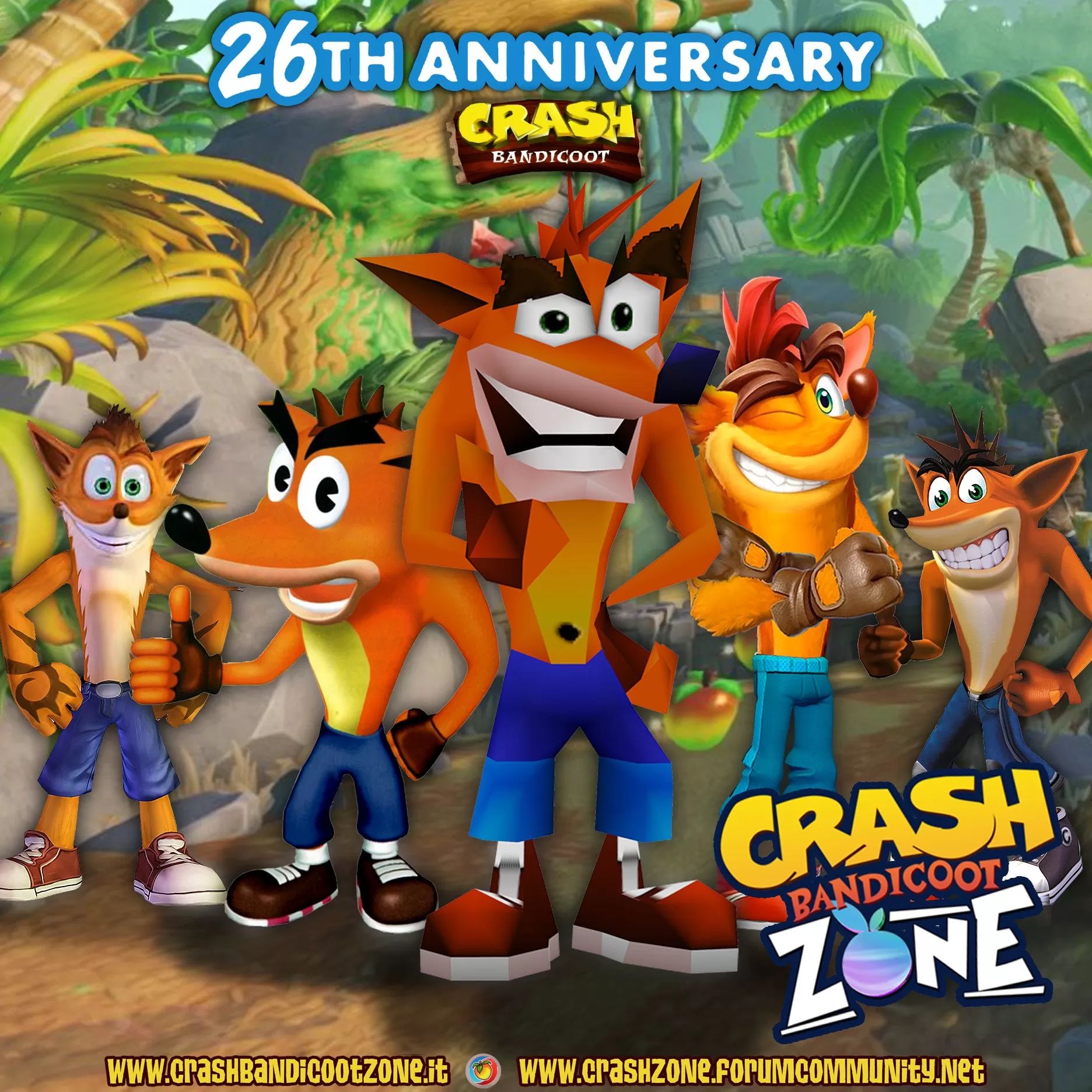 LA SERIE DI CRASH BANDICOOT COMPIE 26 ANNI!