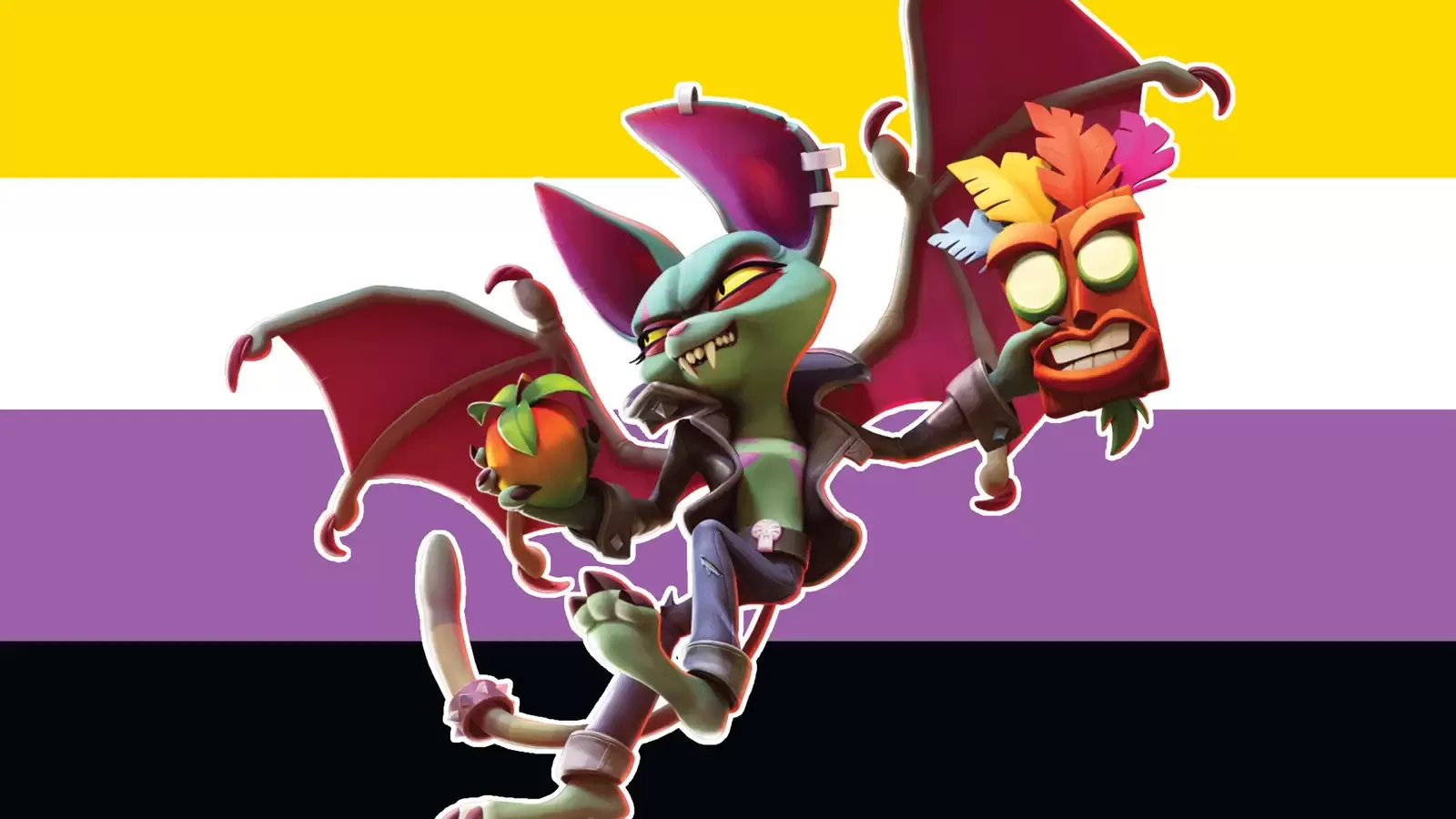 Ecco Catbat, il primo personaggio non binario della serie di Crash Bandicoot